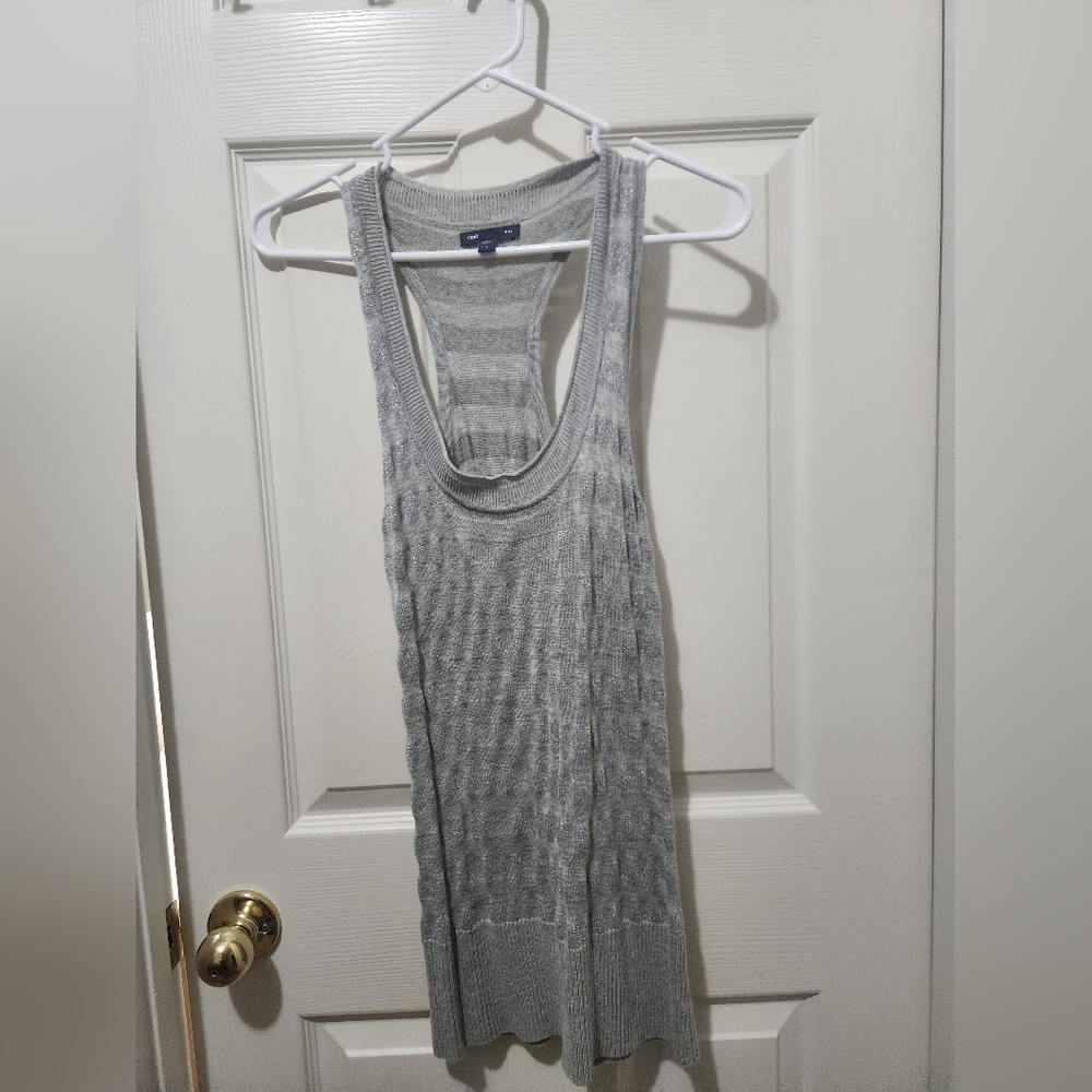 GAP stretch tank Gray/Silver -Small